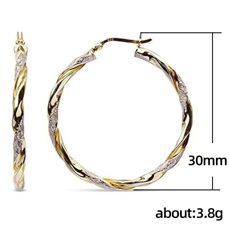 ✨ Boucles d'Oreilles Dorées Élégantes - Design Minimaliste en Métal, Parfaites pour Subir votre Look Chic !