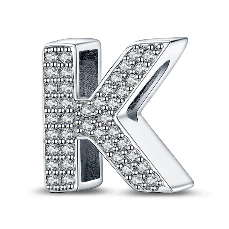✨ Élégant Bracelet Collier Personnalisable en Cuivre Argenté - 26 Lettres au Choix, Cadeau Parfait et Unique !
