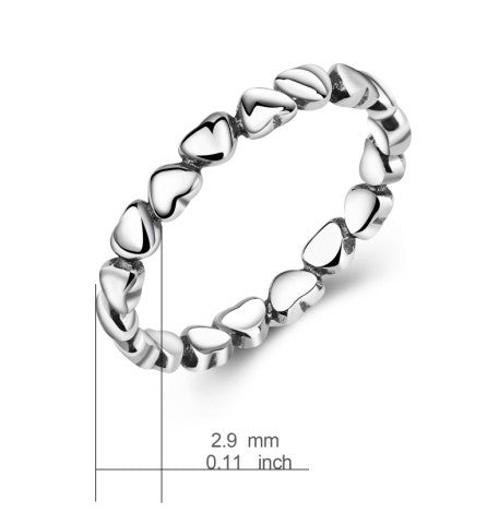 "✨ Ravissante Bague Cœur en Argent 925 - Design Élégant, Cadeau Idéal pour Toutes les Occasions"