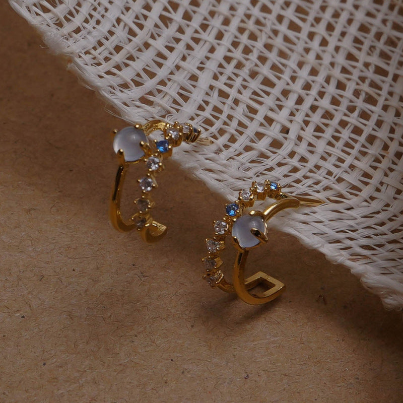 🌟 Boucles d'Oreilles Vintage en Opale - Élégance Intemporelle, Artisanat Soiné pour Sublimer Votre Style