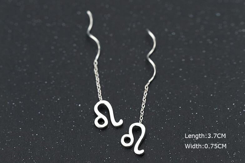 Élégantes Boucles d’Oreilles Constellation - Design Ondulé Raffiné, Sublimez Votre Style avec Une Touche Astrale