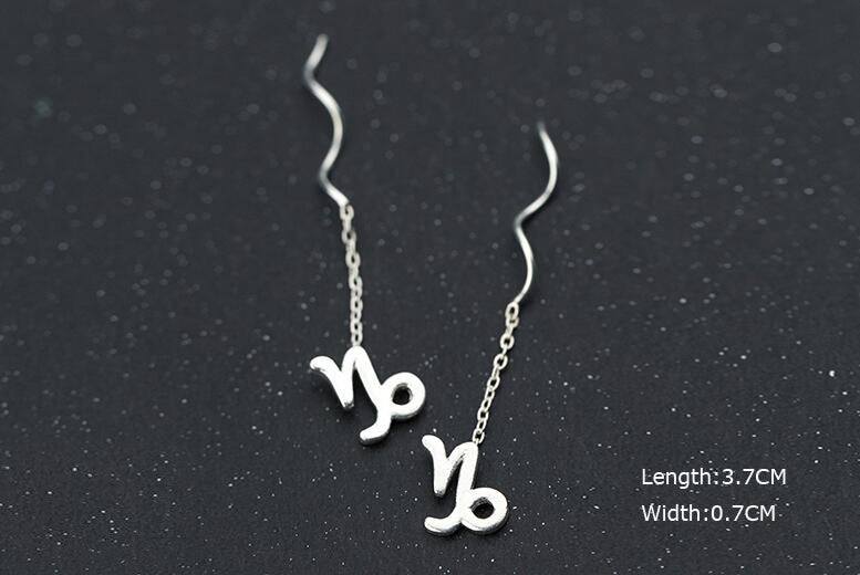 Élégantes Boucles d’Oreilles Constellation - Design Ondulé Raffiné, Sublimez Votre Style avec Une Touche Astrale