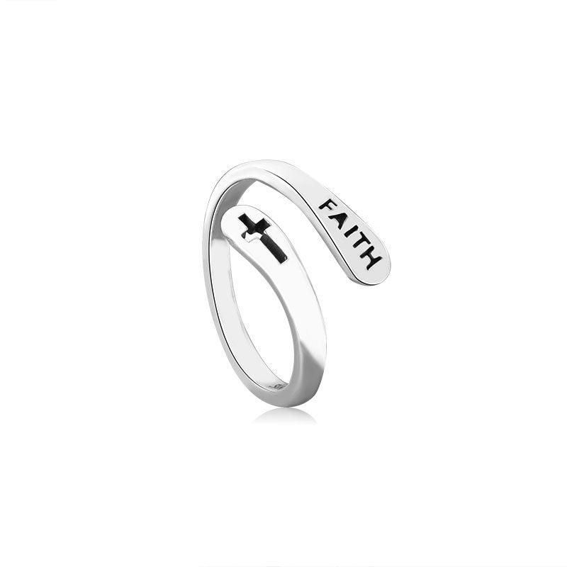 Image du produit Bague de Foi en Cuivre pour Femme – Élégance Simple et Inspirante ✨💍