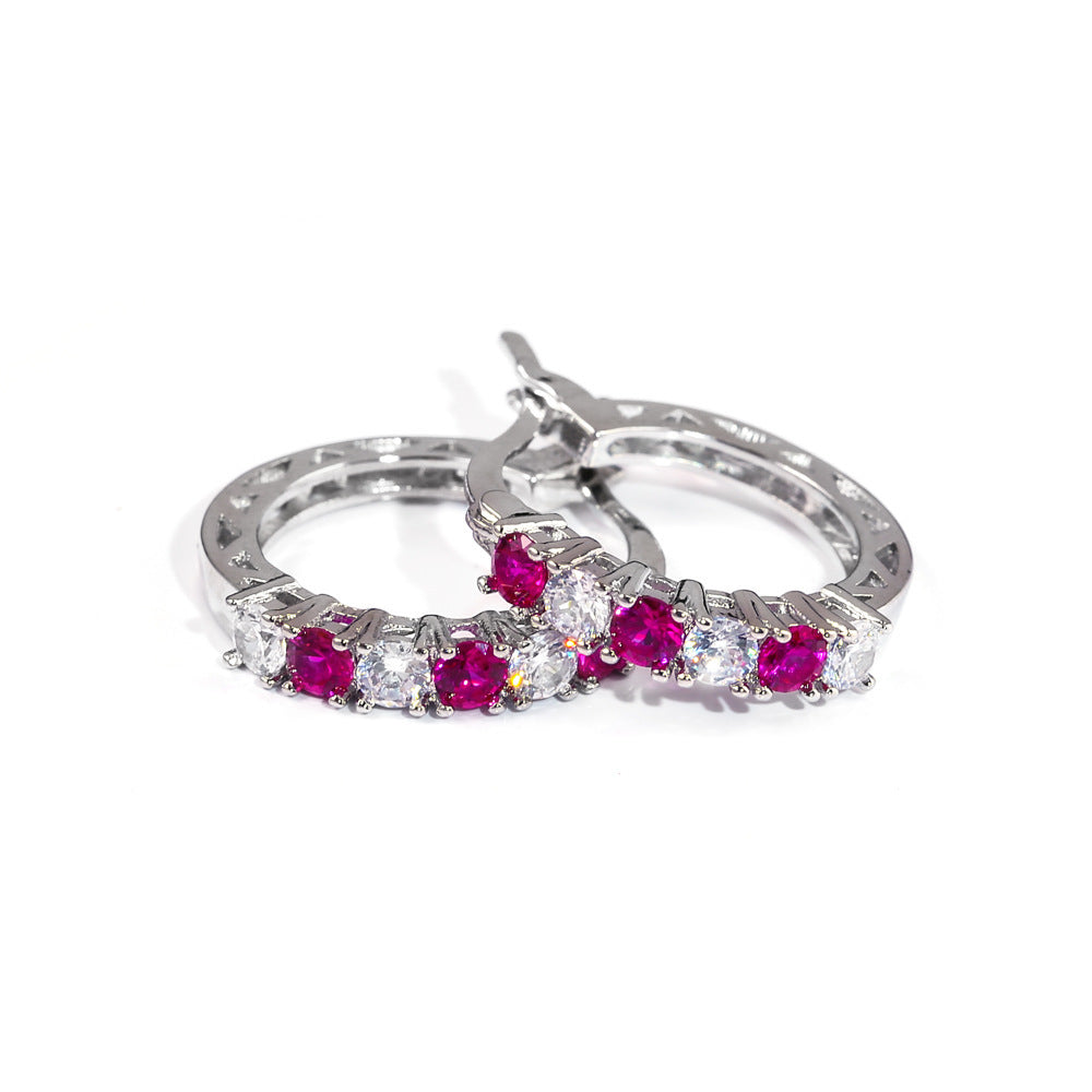 ✨ Boucles d'Oreilles en Zircon Coloré - Éclat Éblouissant, Élégance Intemporelle, Brillance Assurée 💎