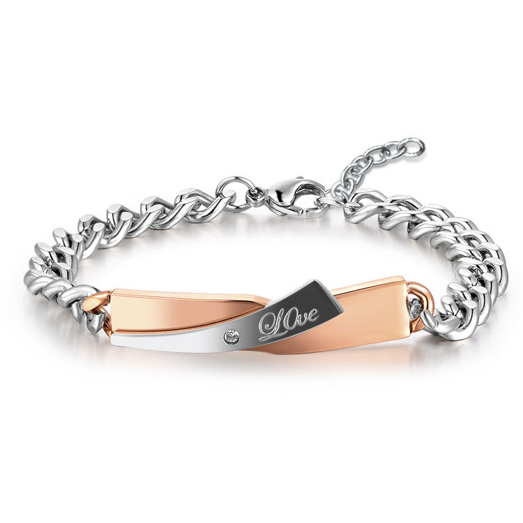 Bracelets Croisés Élégants pour Couples - Artisanat de Qualité, Symbole d'Amour Éternel et de Connexion Profonde