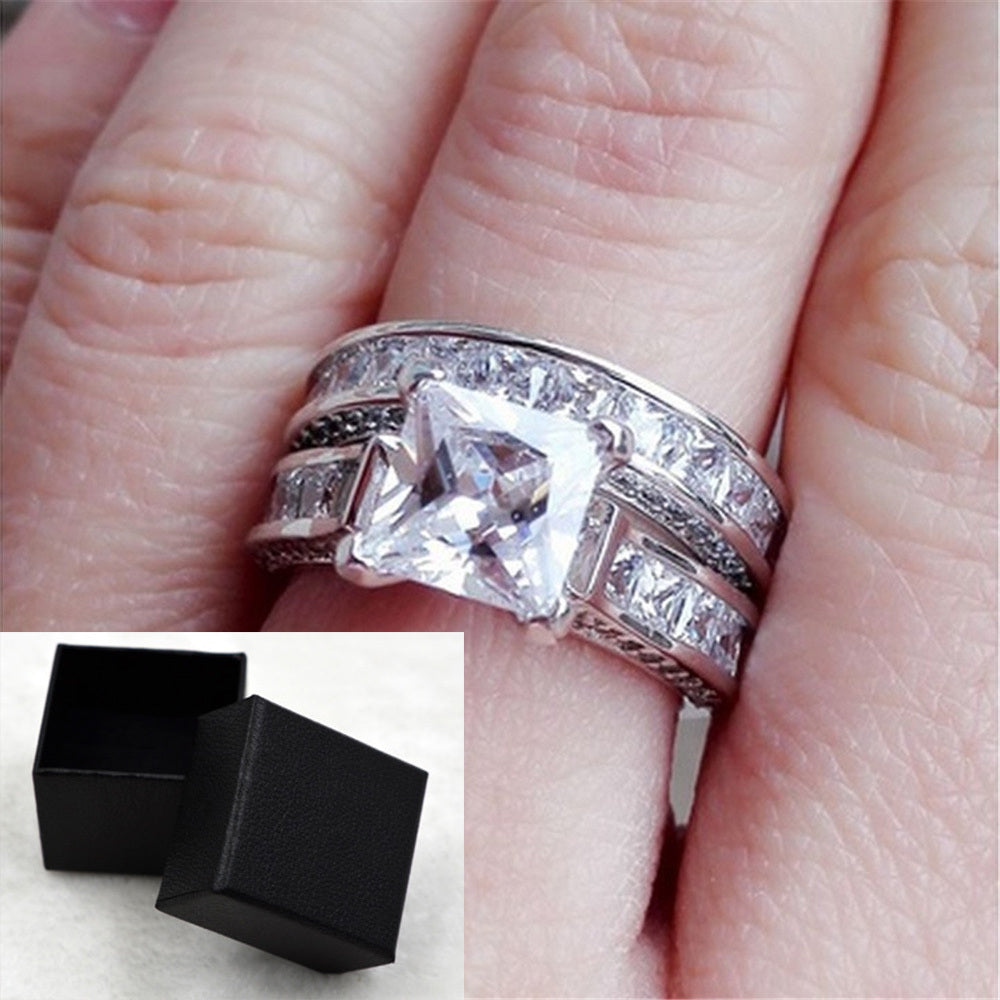 Image du produit Bague Couple ĂlĂ©gance â Bagues de Promesse et de Fiançailles đâš