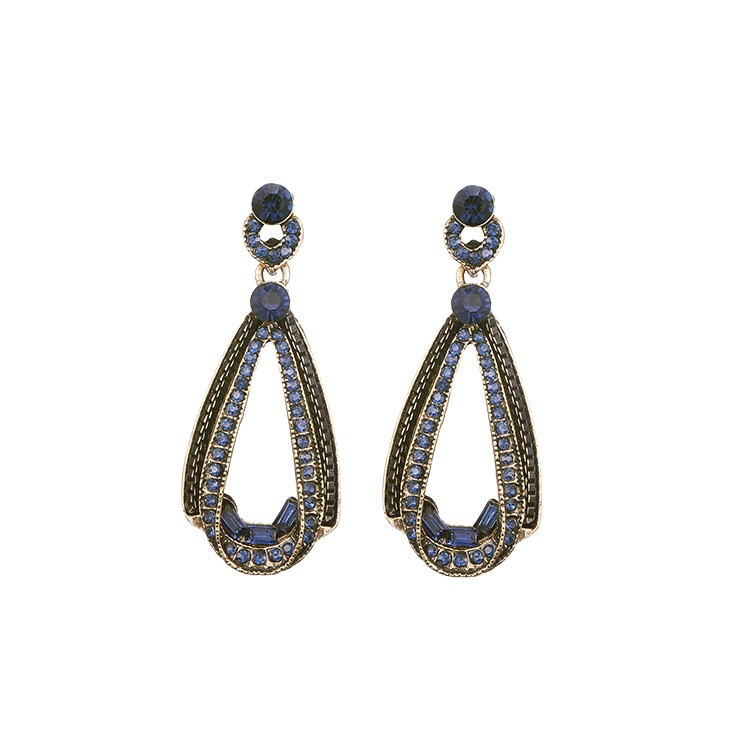✨ Élégantes Boucles d'Oreilles en Argent S925 - Design Goutte d'Eau Unique, Style Vintage pour une Touche Raffinée