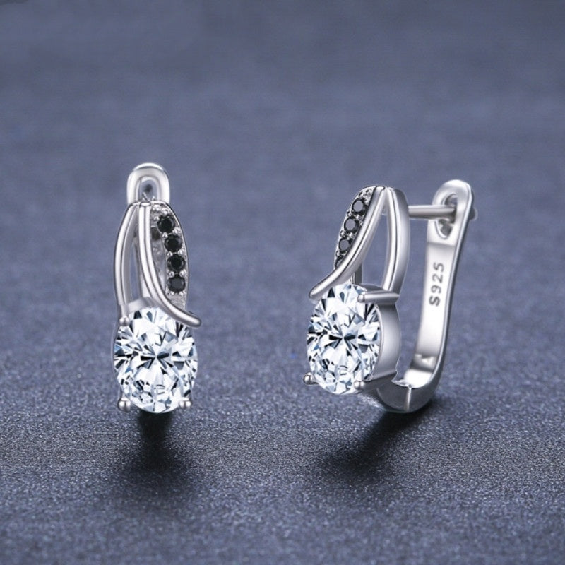 ✨ Boucles d'Ores Pendantes Élégantes en Forme de Goutte - Zircon Micro-Incrusté, Brillance Éclatante, Qualité Premium 🌟