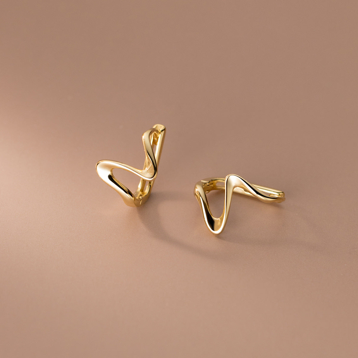 ✨ Boucles d'Oreilles Clip Argent S925 - Design Vague Élégant, Confort Optimal pour Sublimer Votre Style