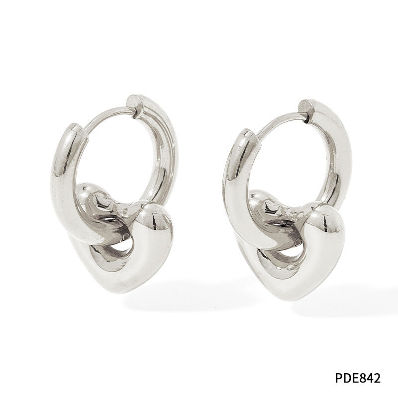 ✨ Boucles d'Oreilles en Acier Inoxydable - Fini Brillant, Élégance Moderne, Légères et Résistantes