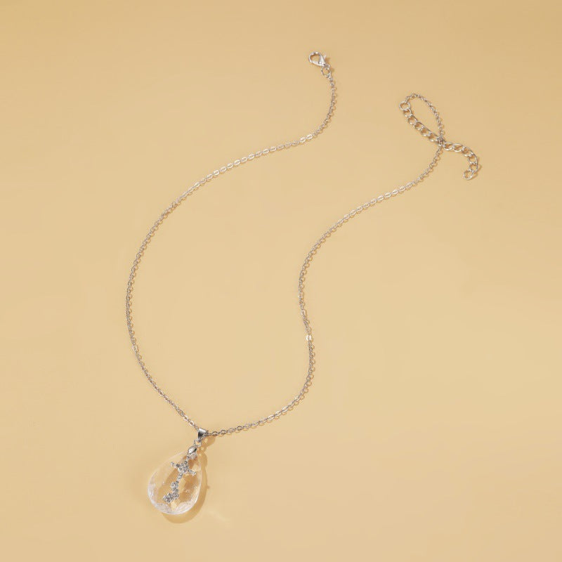 🌿 Collier Pendentif Wild Drop - Design Élégant et Minimaliste, Ajoutez une Touche Sauvage à Votre Style !