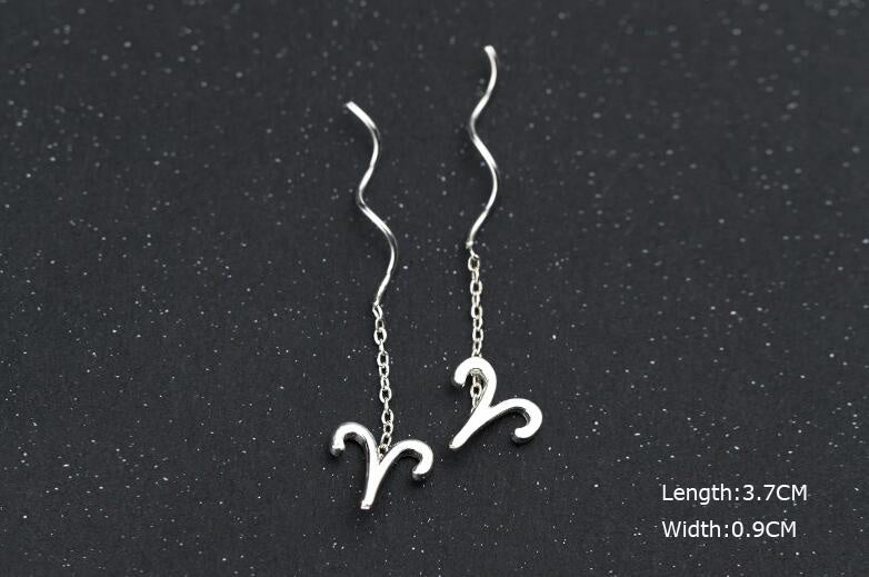 Élégantes Boucles d’Oreilles Constellation - Design Ondulé Raffiné, Sublimez Votre Style avec Une Touche Astrale