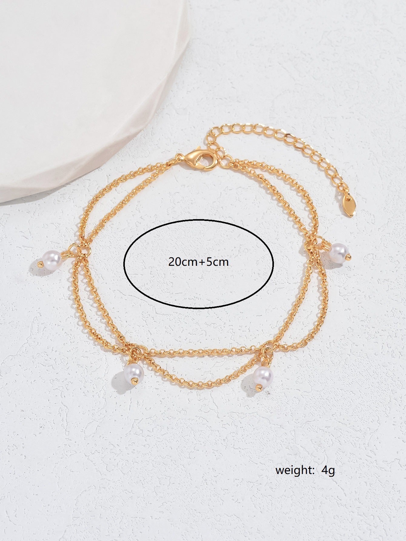 "đ Bracelet de Cheville Hexagonal ĂlĂ©gant avec Perles â Design Unique et Confort Absolu pour Tous les Styles âš"