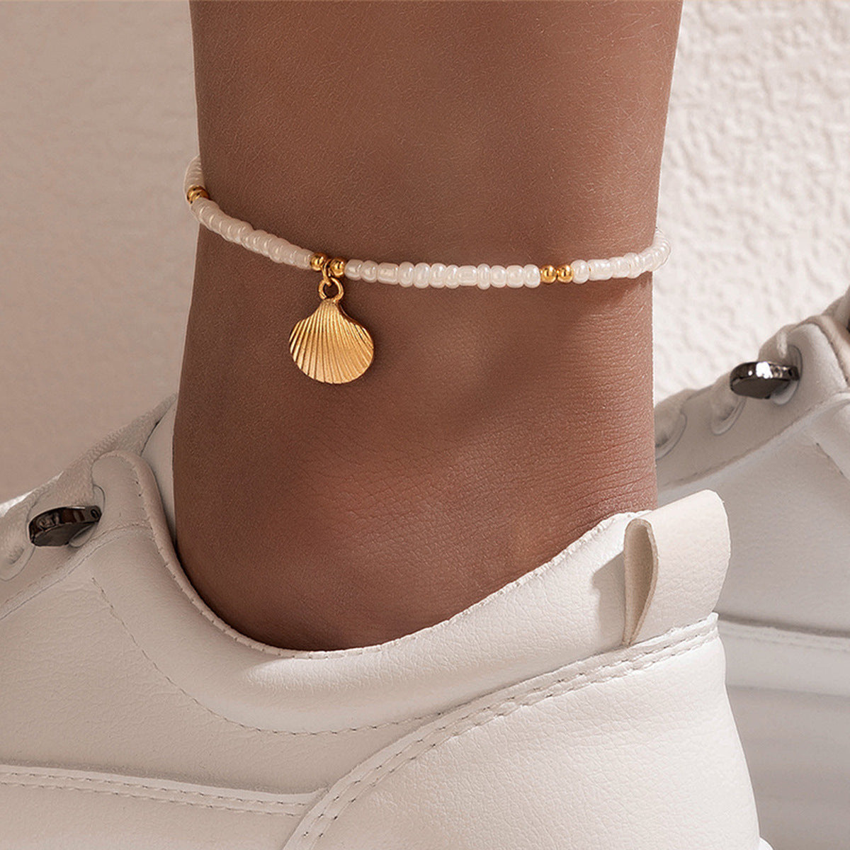 🌟 Bracelet de Cheville Bohème en Coquillage - Qualité Premium, Parfait pour vos Évasions à la Plage! 🌊