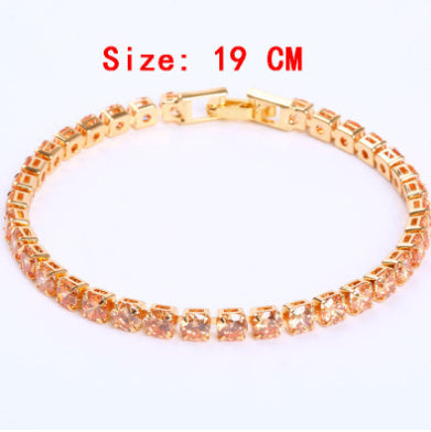 Bracelet Tennis Chic et Éclatant - Zirconia Cubique Précieux, Style Intemporel pour Hommes et Femmes