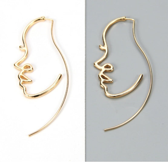 🌟 Boucles d'Oreilles Abstraites Élégantes - Design Unique, Qualité Premium pour Affirmer Votre Style avec Chic!