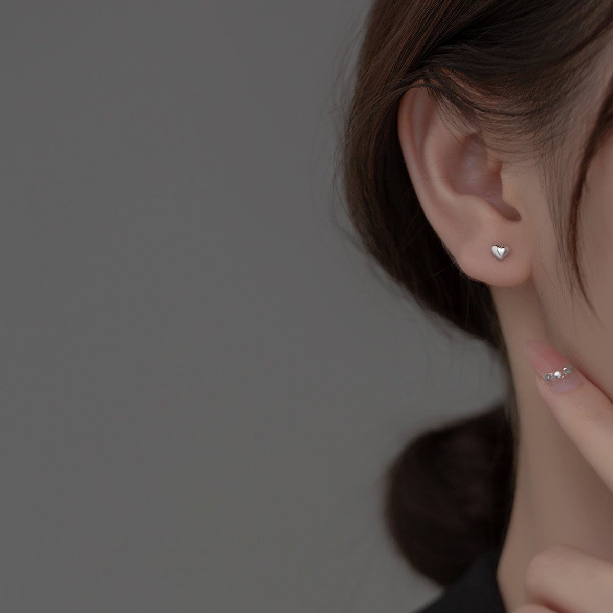✨ Ravissantes Boucles d'Oreilles Cœur en Argent 925 - Design Éclatant, Idéales pour Un Style Élégant au Quotidien
