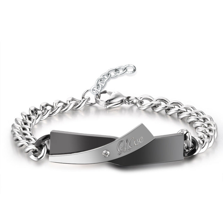 Bracelets Croisés Élégants pour Couples - Artisanat de Qualité, Symbole d'Amour Éternel et de Connexion Profonde