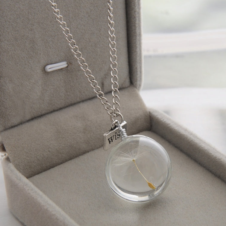 đŒ ĂlĂ©gant Collier Pendentif Pissenlit - Bijou Naturel Unique, PoĂ©tique et IdĂ©al pour Sublimer Votre Style au Quotidien