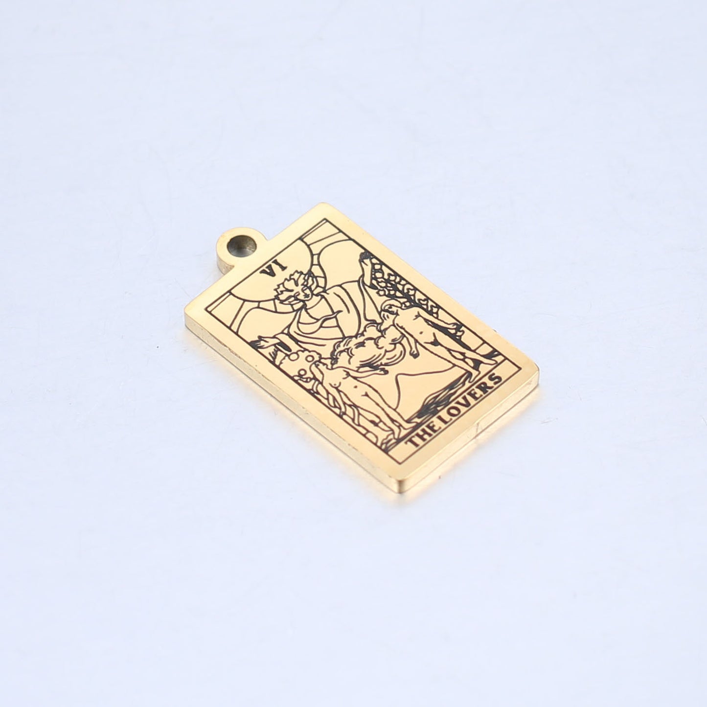 ✨ Collier Tarot Vintage en Acier Inoxydable - Porte-Bonheur Élégant, Durable et Idéal pour un Style Unique