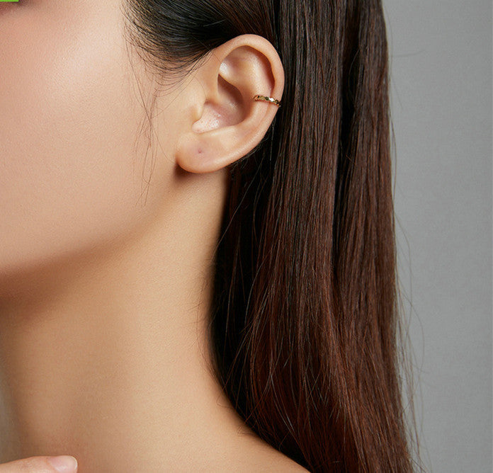 ✨ Clip d’Oreille Minimaliste Plaqué Or - Argent S925, Élégance Moderne, Accessoire Chic et Tendance pour Toutes Occasions