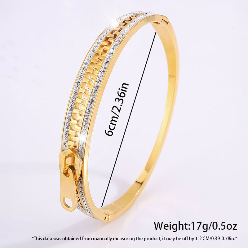 ✨ Élégant Bracelet en Acier Titane - Design Personnalisé, Cadeau Idéal et Accessoire Raffiné pour Filles