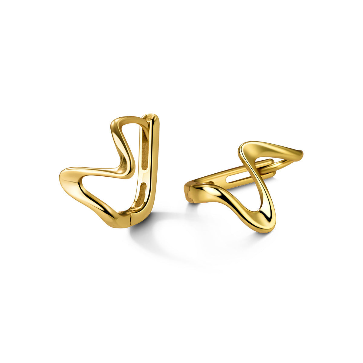 ✨ Boucles d'Oreilles Clip Argent S925 - Design Vague Élégant, Confort Optimal pour Sublimer Votre Style