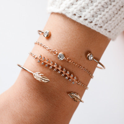 ✨ Chic Ensemble Bracelets Géométriques Femme - Ajustables, Style Moderne Doré & Argenté pour un Look Sophistiqué