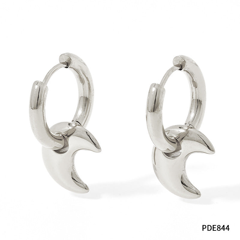 ✨ Boucles d'Oreilles en Acier Inoxydable - Fini Brillant, Élégance Moderne, Légères et Résistantes