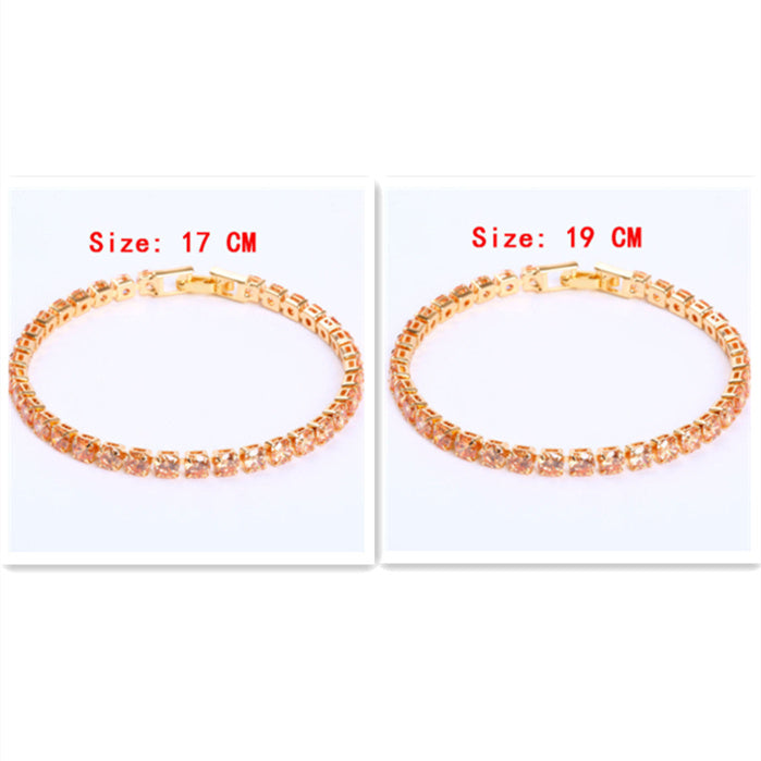 Bracelet Tennis Chic et Éclatant - Zirconia Cubique Précieux, Style Intemporel pour Hommes et Femmes