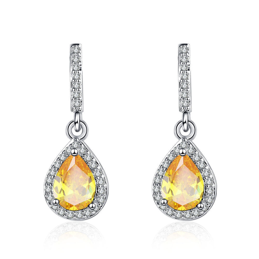 ✨ Boucles d'Oreilles Élégantes en Goutte - Zircon Micro-Incrusté, Finition Premium, Style Chic et Raffiné 🌟