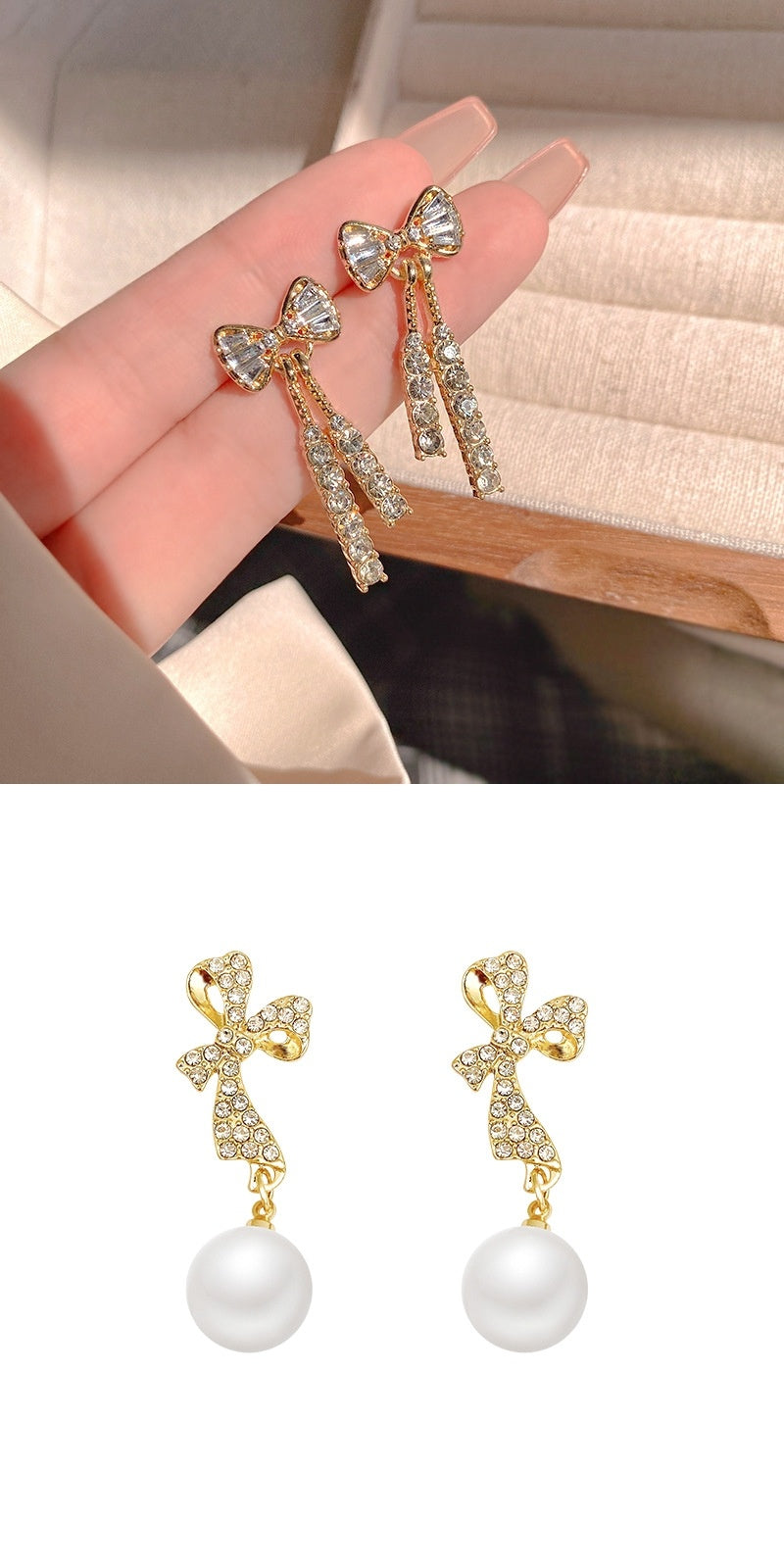 ✨ Élégantes Boucles d'Oreilles Papillon - Strass Brillants, Design Raffiné, Pour Sublimer Votre Allure au Quotidien