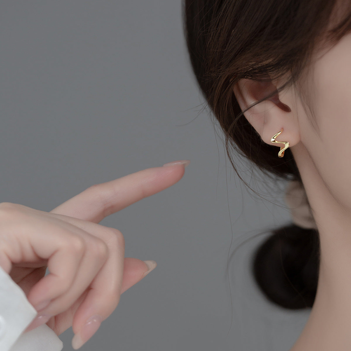 ✨ Boucles d'Oreilles Clip Argent S925 - Design Vague Élégant, Confort Optimal pour Sublimer Votre Style