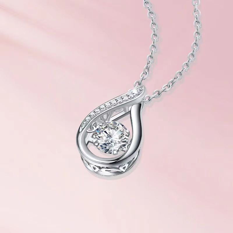 ✨ Sublime Collier Goutte en Argent - Design Élégant, Style Intemporel, Idéal pour Apporter une Touche Chic à Vos Tenues
