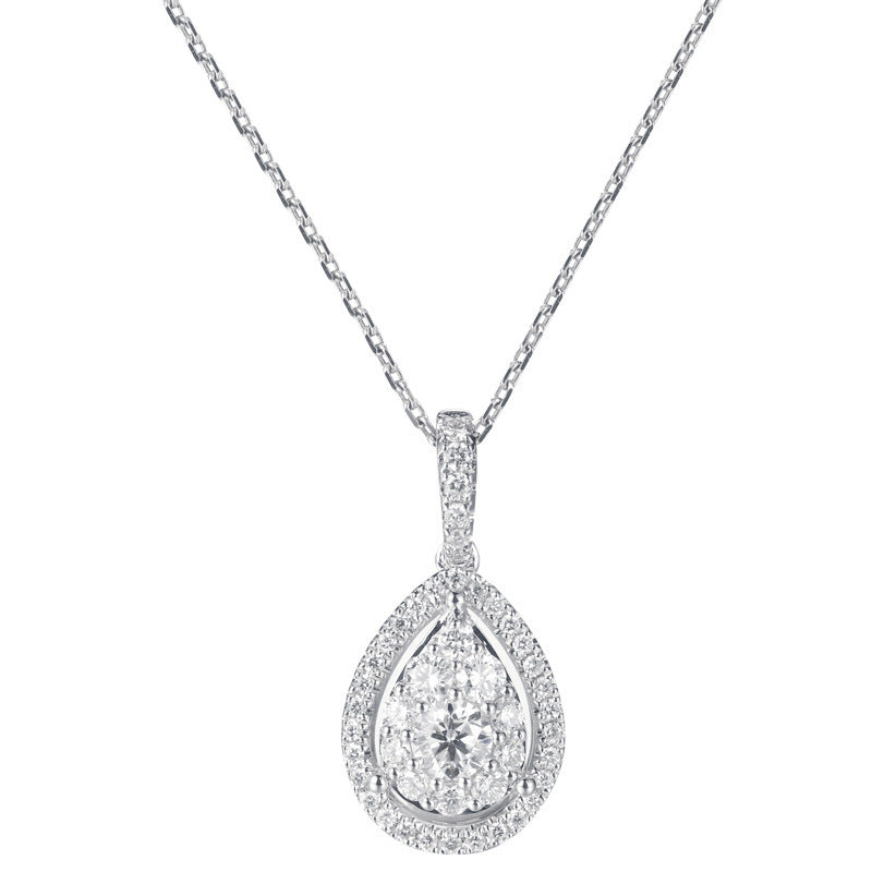 Pendentif Trèfle en Argent S925 - Diamant Éclatant, Élégance Intemporelle pour Toutes Occasions