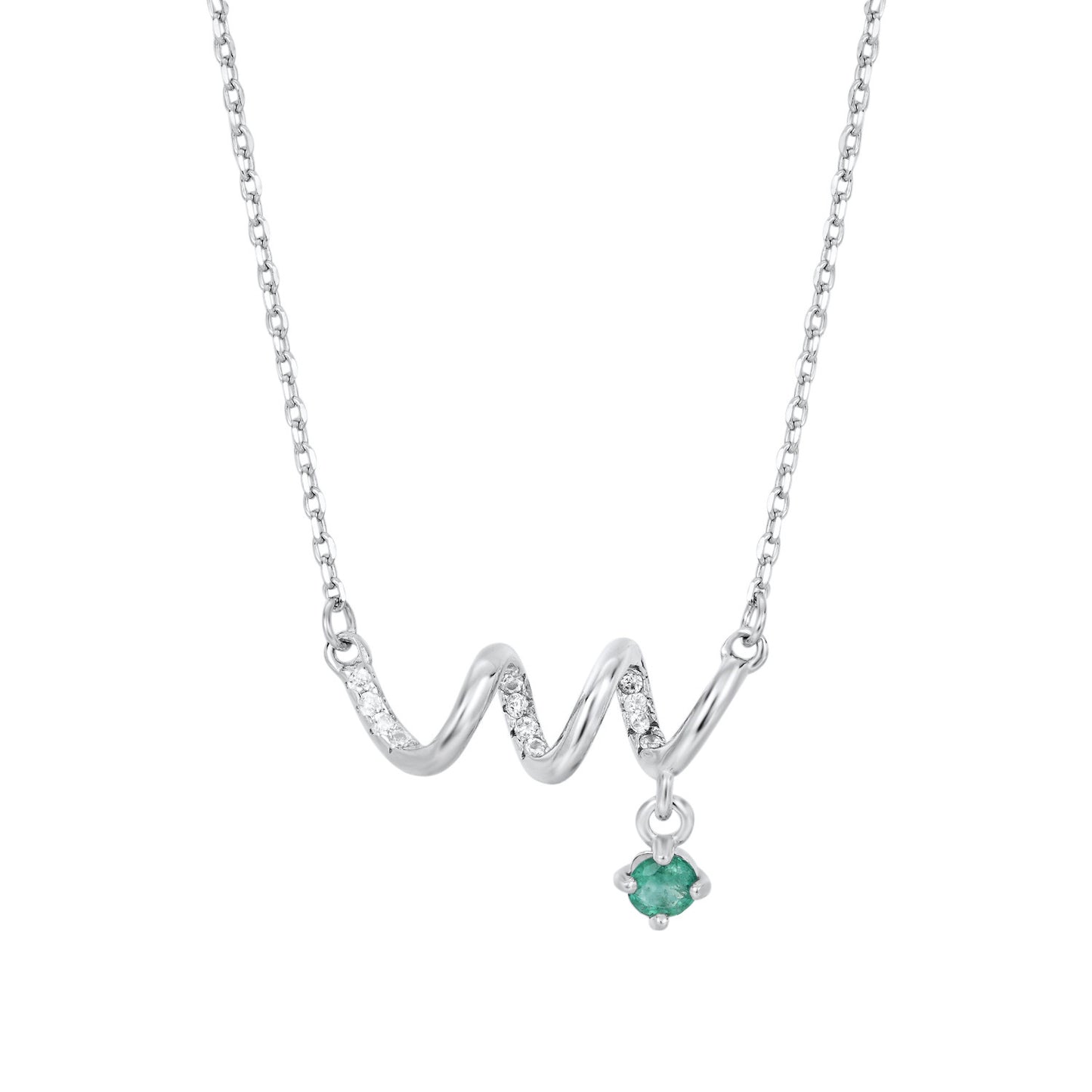 ✨ Collier Raffiné en Argent S925 - Pendentif Émeraude Luxueux, Idée Cadeau Élégante pour Femme Moderne
