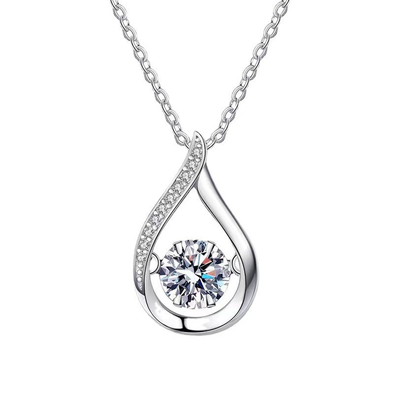 ✨ Sublime Collier Goutte en Argent - Design Élégant, Style Intemporel, Idéal pour Apporter une Touche Chic à Vos Tenues