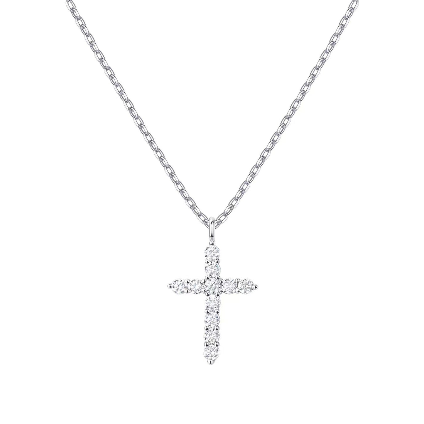 ✨ Collier Croix en Argent 925 - Chaîne en Or 14k, Élégance Intemporelle pour Toutes Occasions
