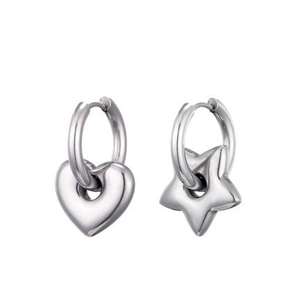 ✨ Boucles d'Oreilles en Acier Inoxydable - Fini Brillant, Élégance Moderne, Légères et Résistantes