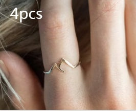 Image du produit Bague Créative en Cuivre – Design Montagne Unique pour Femme ⛰️✨
