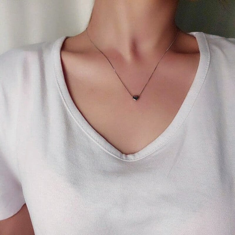 💖 Chaîne Clavicule Élégante en Cœur - Design Chic, Idéale pour Élever Votre Style au Quotidien !