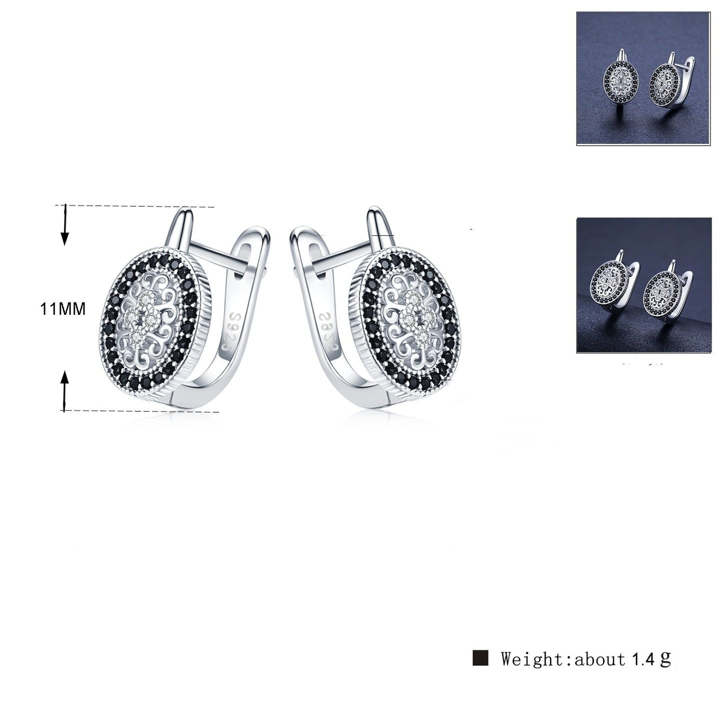 ✨ Boucles d'Oreilles Éblouissantes en Cuivre - Strass Scintillants, Élégance Intemporelle, Finition Premium 😊