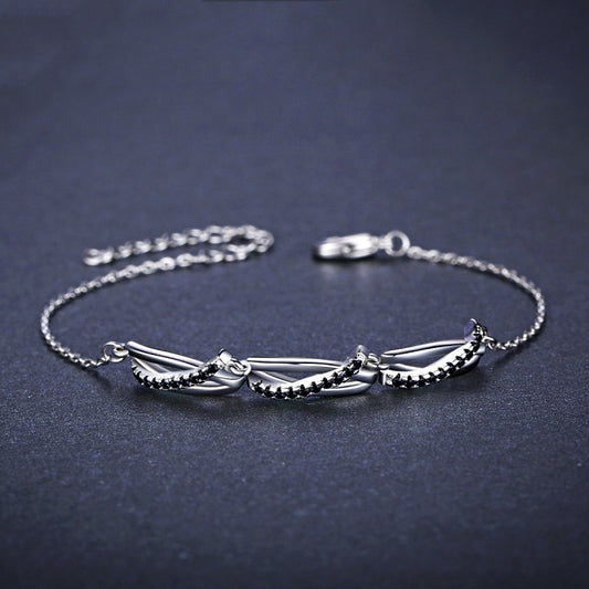 ✨ Bracelet Bague Chic - Design Créatif en Zircon, Élégance et Brillance pour Toutes les Occasions !