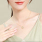 ✨ Collier Coeur Magnétique Rétro - Élégance Symbolique, Trèfle Porte-Bonheur 🍀 Cadeau Raffiné et Romantique 💖