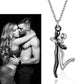 Pendentif Couple Humanoïde - Design Unique, Symbole d'Amour Éternel, Cadeau Parfait pour les Amoureux !