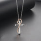 💖 Collier Croix en Forme de Cœur - Séparation de Couleurs Éblouissante, Élégance pour Toutes les Occasions !