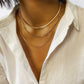 ✨ **Élégant Collier Punk Géométrique - Design Serpent Unique, Multi-Couches pour un Look Audacieux et Original