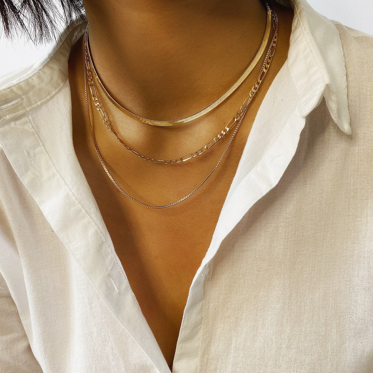 ✨ **Élégant Collier Punk Géométrique - Design Serpent Unique, Multi-Couches pour un Look Audacieux et Original