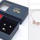 ✨ Collier Coeur Magnétique Rétro - Élégance Symbolique, Trèfle Porte-Bonheur 🍀 Cadeau Raffiné et Romantique 💖