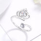 Bague Couronne Diamant Chic - Ajustable, Confortable et Élégante pour Sublimer Votre Style avec Raffinement